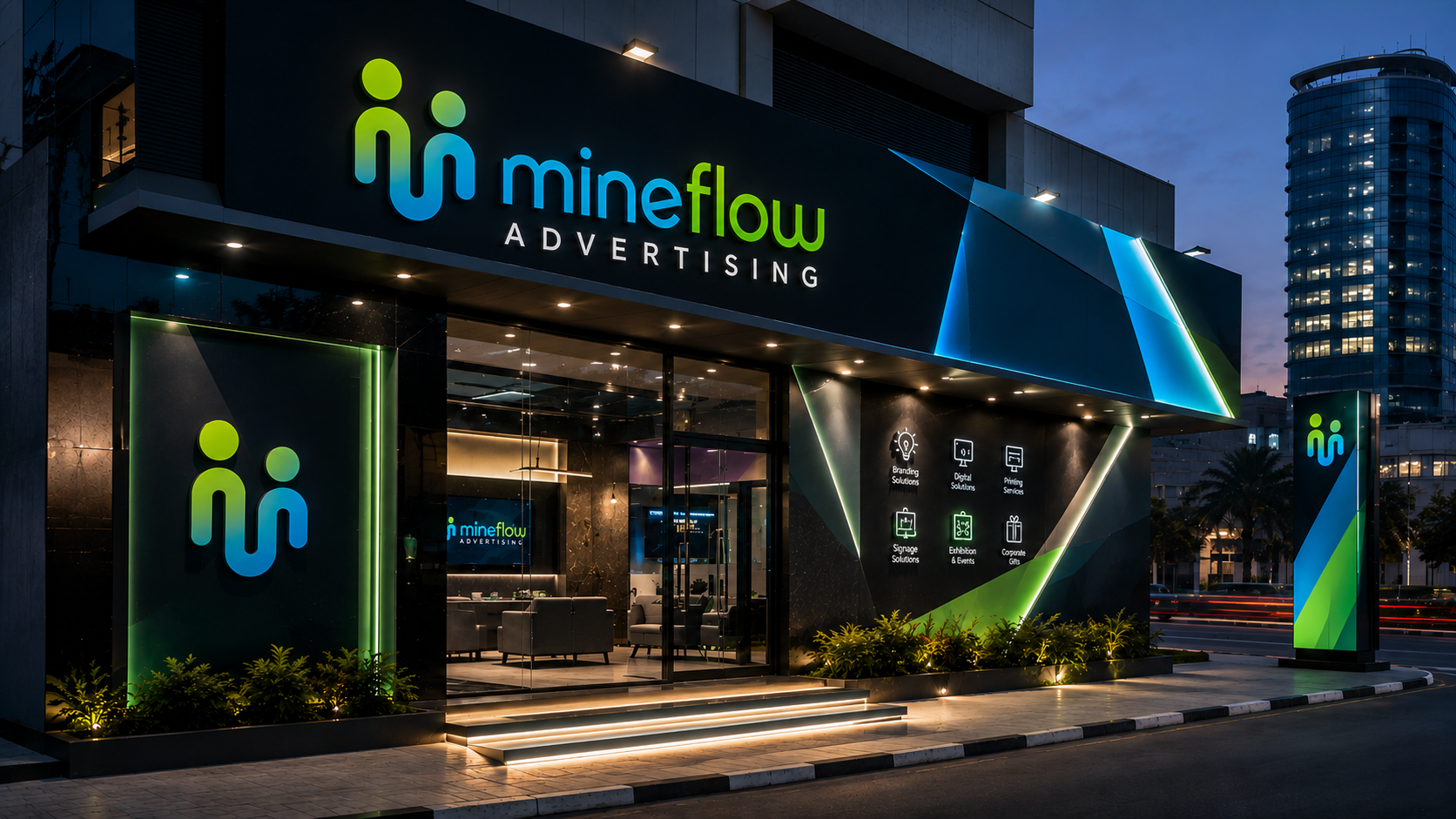 Mineflow Signage and Branding Project